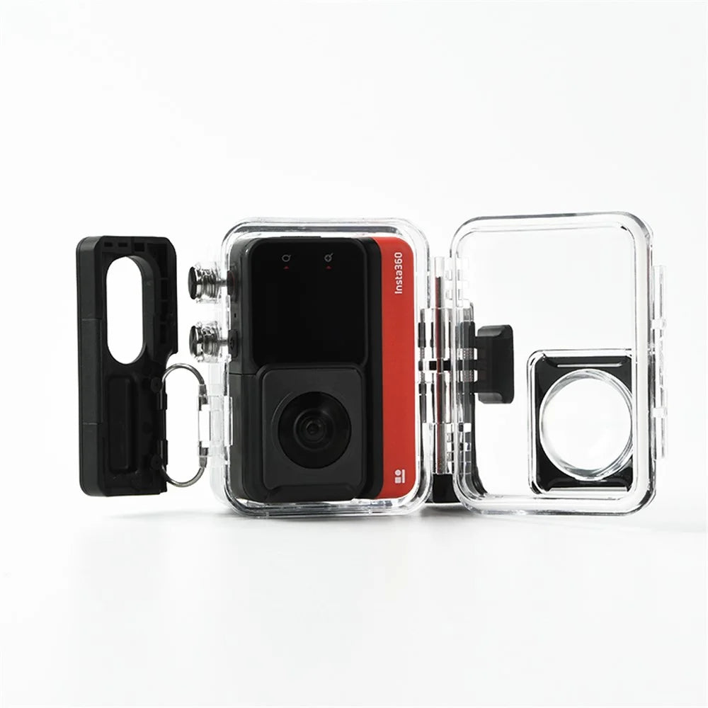For Insta360 ONE RS Dual Lens Panoramic Camera Waterproof Transparent Housing Case Underwater Diving Shell - 2