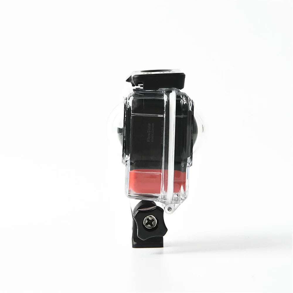 For Insta360 ONE RS Dual Lens Panoramic Camera Waterproof Transparent Housing Case Underwater Diving Shell - 6