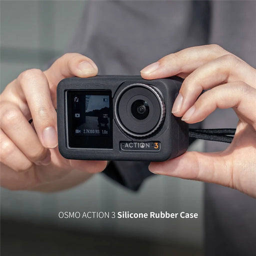 PGYTECH P-32C-030 For DJI Osmo Action 3 Camera Protective Case Soft Silicone Sleeve with Lens Cover and Lanyard - 2
