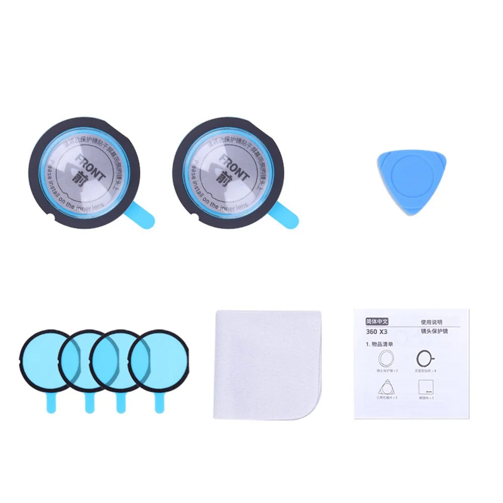 2Pcs Lens Guards for Insta360 One X3 PC Protective Lens Cover Case Set for Action Camera Accessories Waterproof Lens Protector - 7