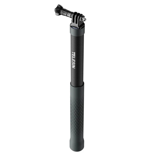 TELESIN GP-MNP-002 1.2m Carbon Fiber Extendable Selfie Stick Lightweight Selfie Pole Compatible for GoPro Insta360 Cameras - 1
