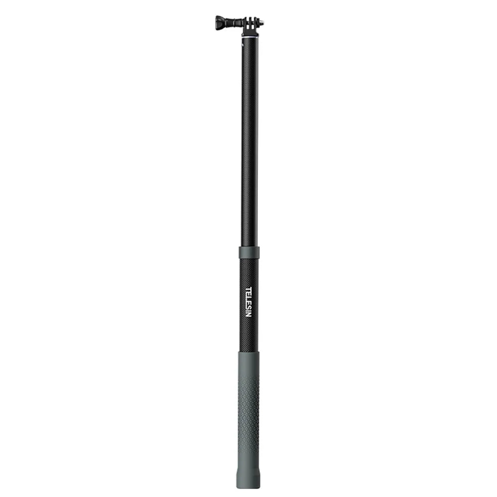 TELESIN GP-MNP-002 1.2m Carbon Fiber Extendable Selfie Stick Lightweight Selfie Pole Compatible for GoPro Insta360 Cameras - 2