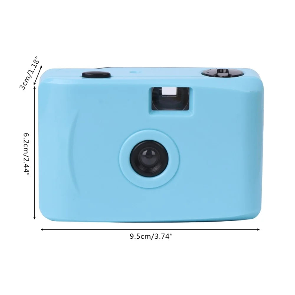 Underwater Vintage Camera Portable Mini 35mm Film Camera with Waterproof Case - Sky Blue - 5