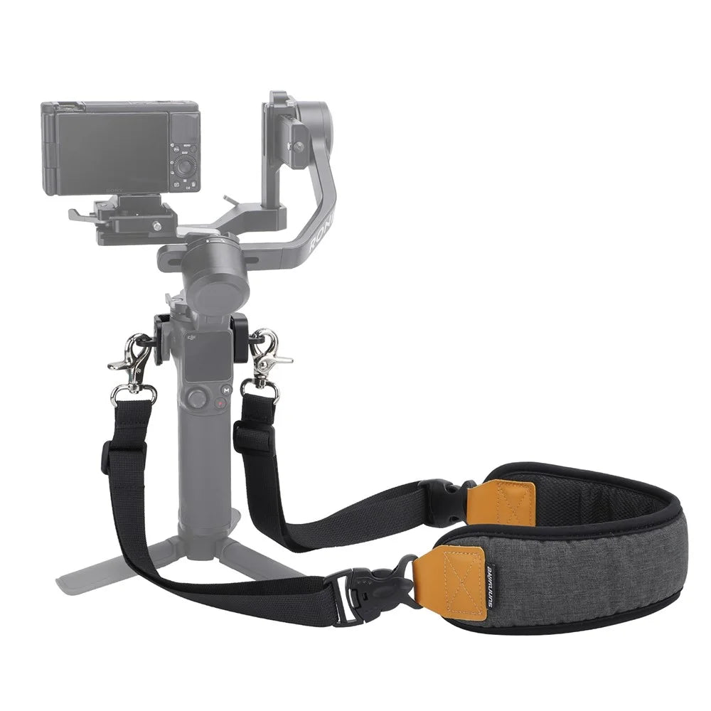 SUNNYLIFE RO-GS560 For DJI RS 3 Mini Gimbal Camera Stabilizer Dual Metal Hook+Adjustable Neck Lanyard Shoulder Strap - 1