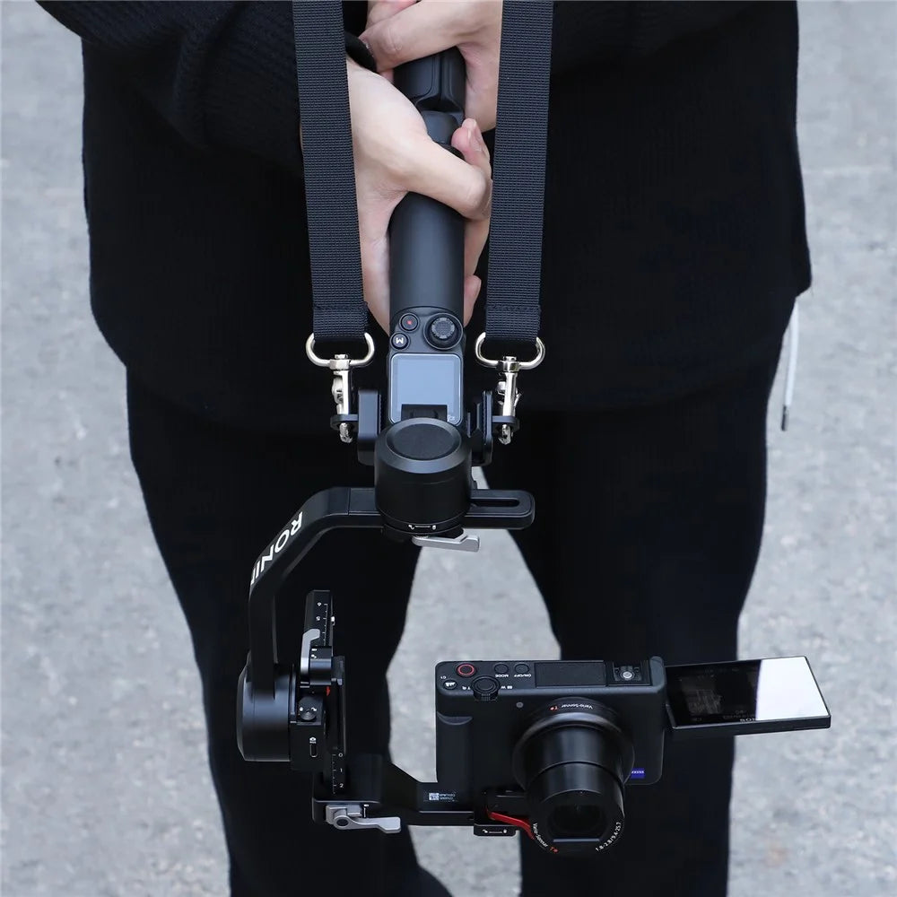 SUNNYLIFE RO-GS560 For DJI RS 3 Mini Gimbal Camera Stabilizer Dual Metal Hook+Adjustable Neck Lanyard Shoulder Strap - 7