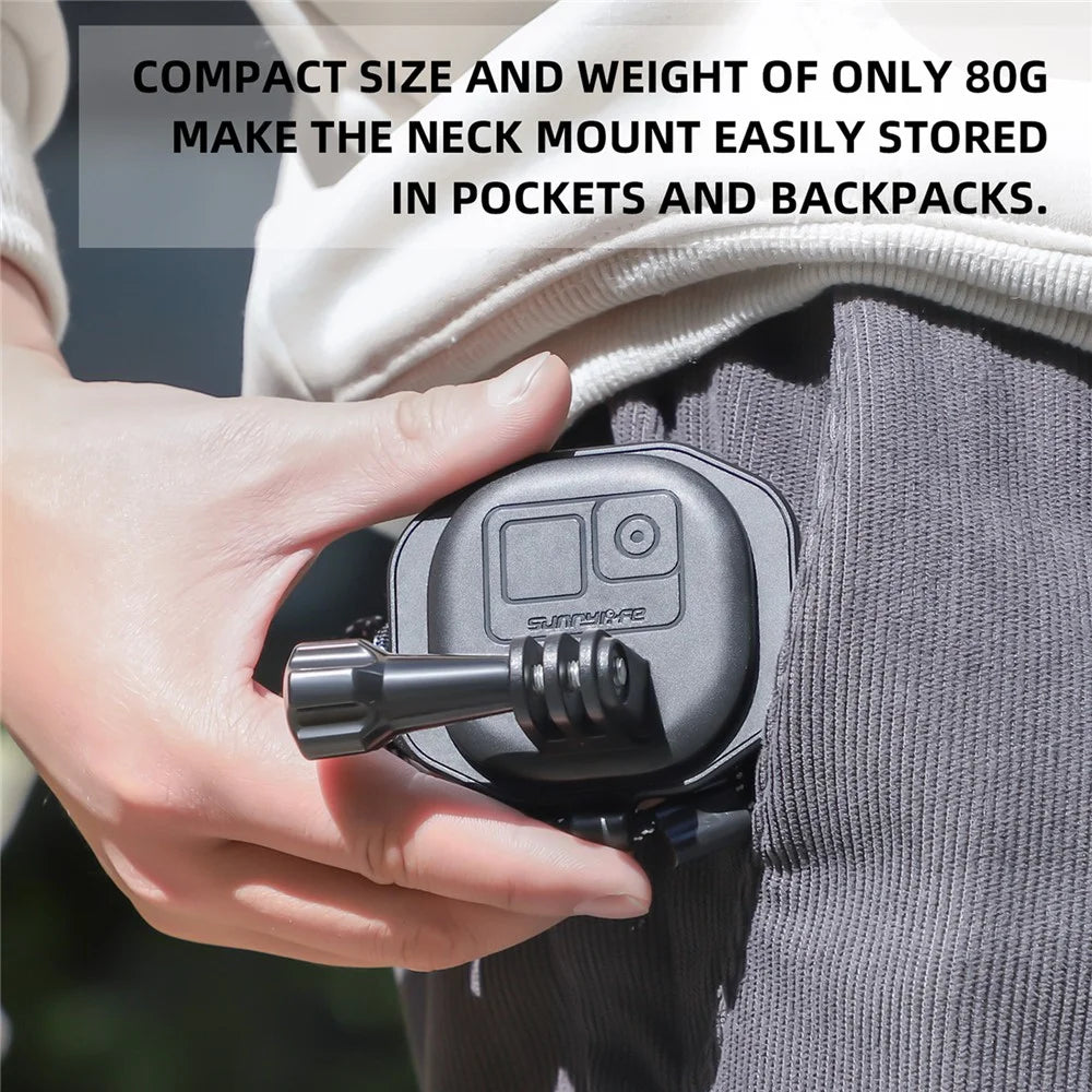 SUNNYLIFE ZJ554 Magnetic Chest Neck Bracket Strap First Person Shooting Neck Holder for Sports Camera - 4
