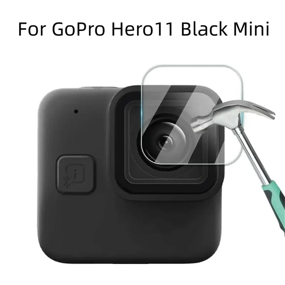 For GoPro Hero 11 Black Mini Action Camera Lens Tempered Glass Film Explosion-proof Lens Protector - 3