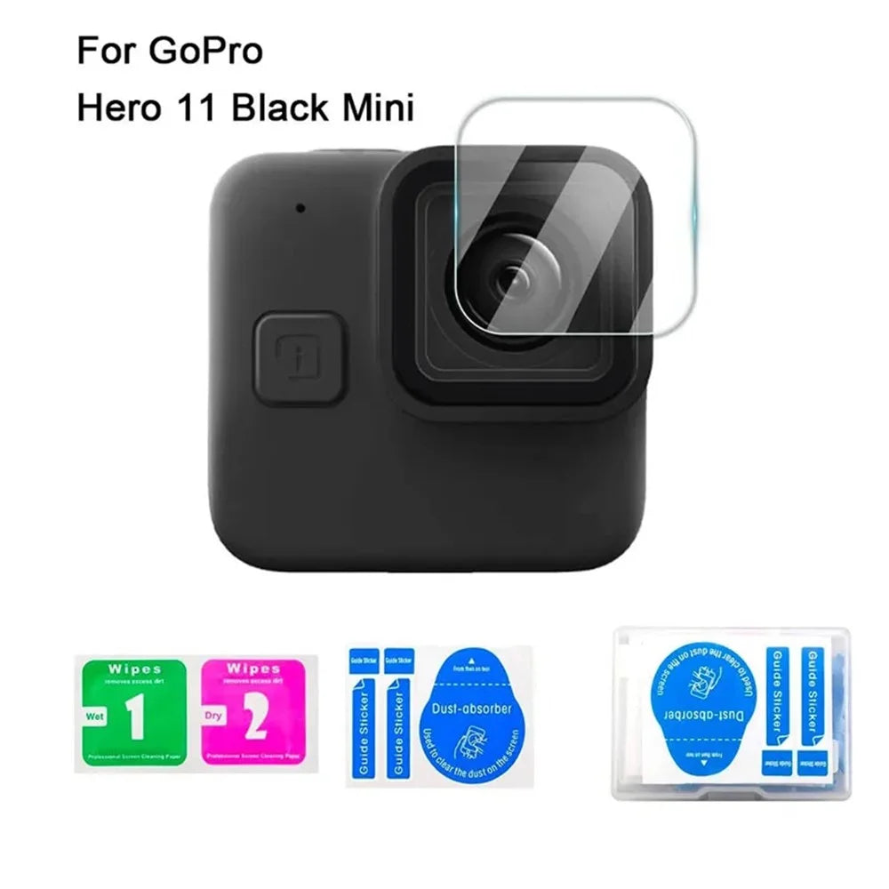 For GoPro Hero 11 Black Mini Action Camera Lens Tempered Glass Film Explosion-proof Lens Protector - 5