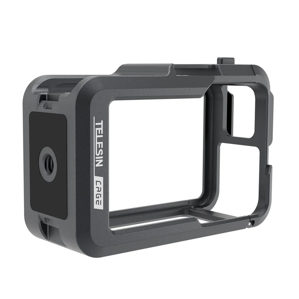 TELESIN OA-FMS-004 For DJI Action3 Metal Combo Cage with Dual Cold Shoe Mount - 2