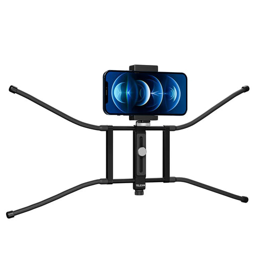 TELESIN TE-FM-001 Aluminum Alloy Action Camera Hanging Net Bracket with Phone Clip - 2