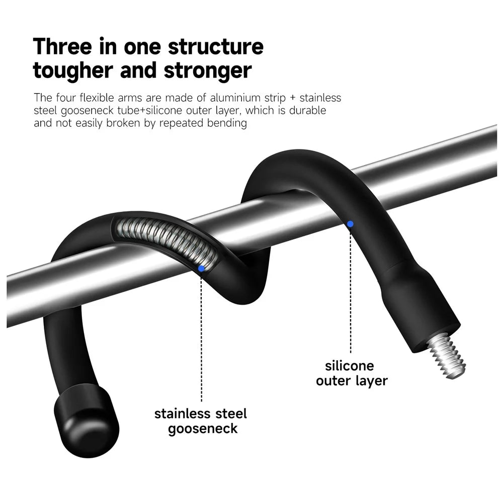 TELESIN TE-FM-001 Aluminum Alloy Action Camera Hanging Net Bracket with Phone Clip - 7