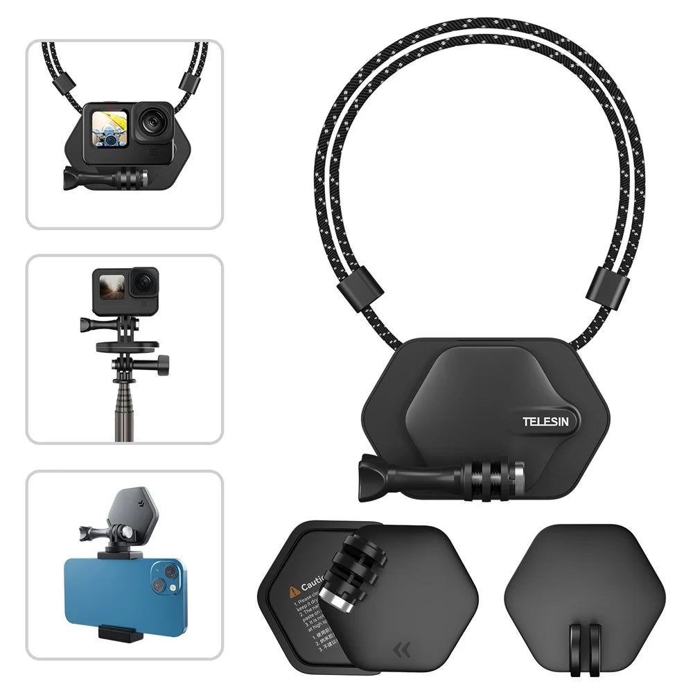 TELESIN TE-MMK-001 Magnetic Action Camera Quick Release Bracket FOV Shooting Accessory - 1