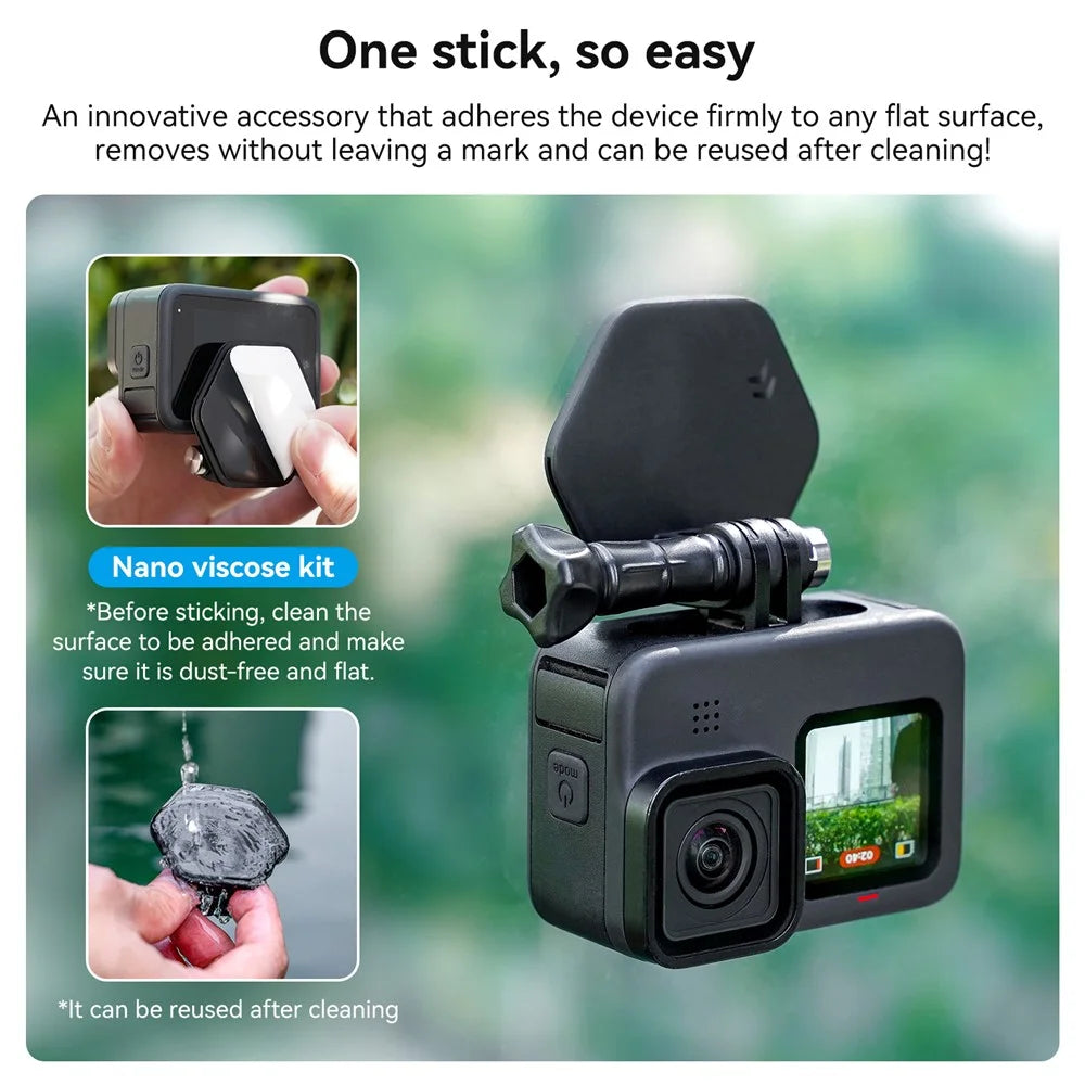 TELESIN TE-MMK-001 Magnetic Action Camera Quick Release Bracket FOV Shooting Accessory - 7