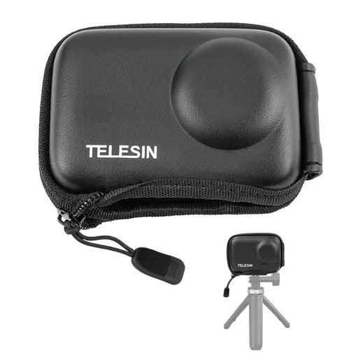 TELESIN OA-BAG-002 For DJI Osmo Action3 PU Leather+EVA Storage Protection Bag with Half Open Zip - 1
