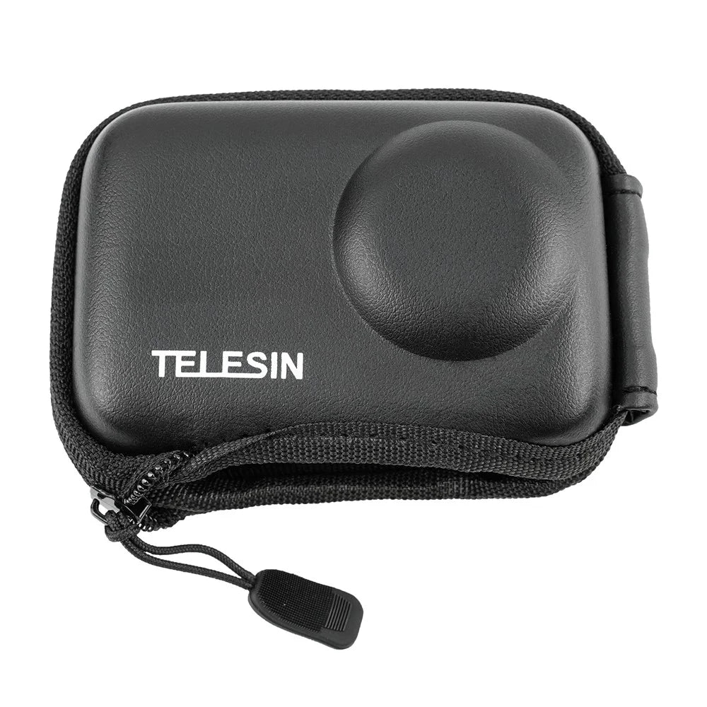 TELESIN OA-BAG-002 For DJI Osmo Action3 PU Leather+EVA Storage Protection Bag with Half Open Zip - 2