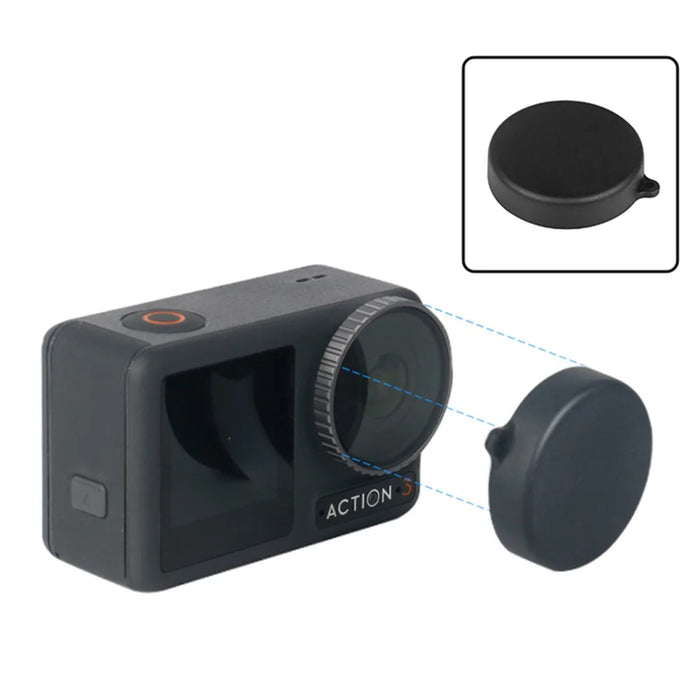 For DJI Osmo Action 3 / Action 4 Sports Camera Lens Cover Tempered Glass Screen Protector Set - 2