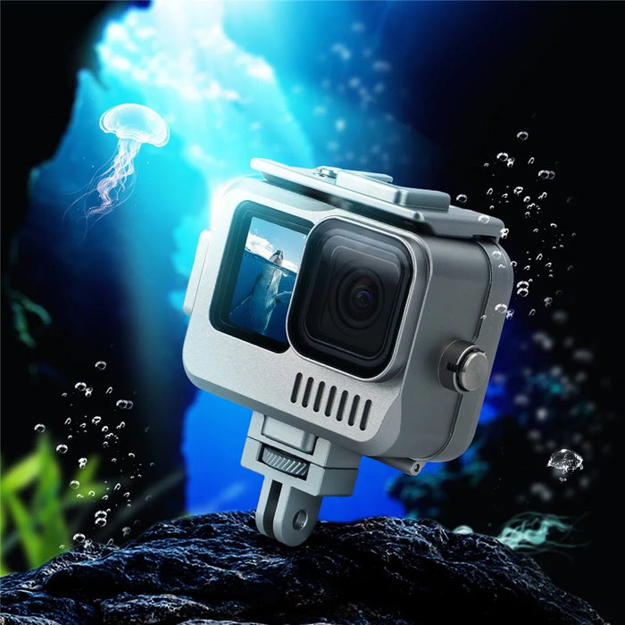 SUNNYLIFE GO-FS563 For GoPro Hero 9 / 10 / 11 Aluminum Alloy Waterproof Case Anti-Scratch Protective Cage - 4
