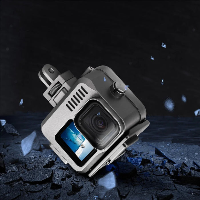 SUNNYLIFE GO-FS563 For GoPro Hero 9 / 10 / 11 Aluminum Alloy Waterproof Case Anti-Scratch Protective Cage - 5