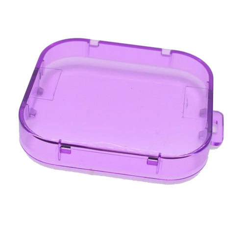 Lens Protective Cap Waterproof Case for GoPro Hero 11 Black Mini Action Camera , Anti-scratch PC Lens Cover - Purple - 1