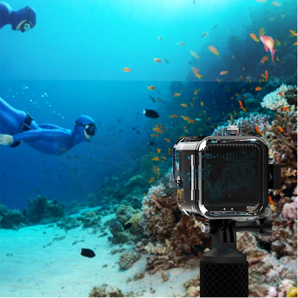 Waterproof Case for GoPro Hero 11 Black Mini Action Camera , PC Stainless Steel Anti-drop Underwater Camera Case - 5