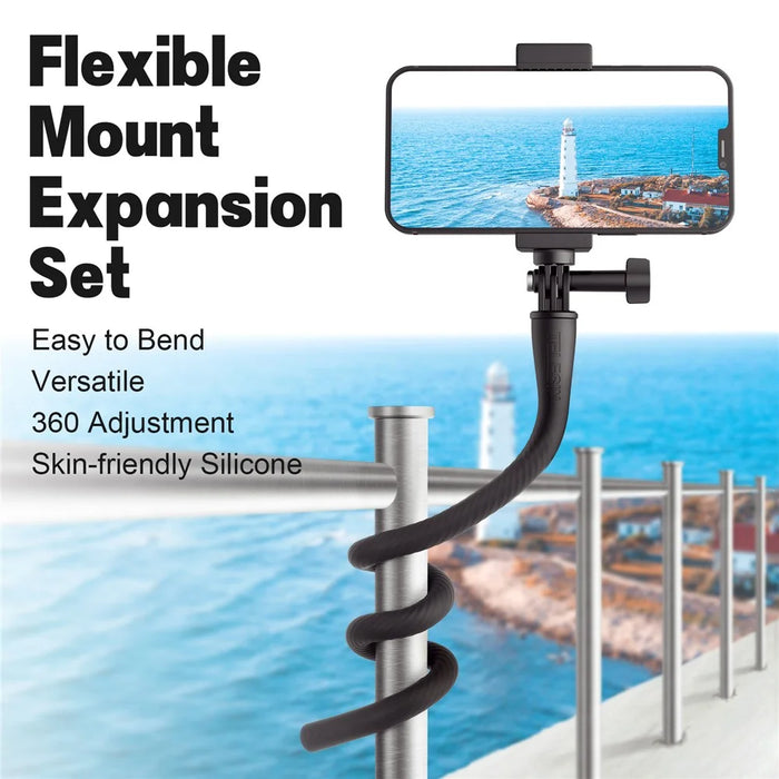 TELESIN TE-FM-003 Flexible Shooting Bracket Phone Action Camera Holder Vlogging Selfie Stick Stand - 4