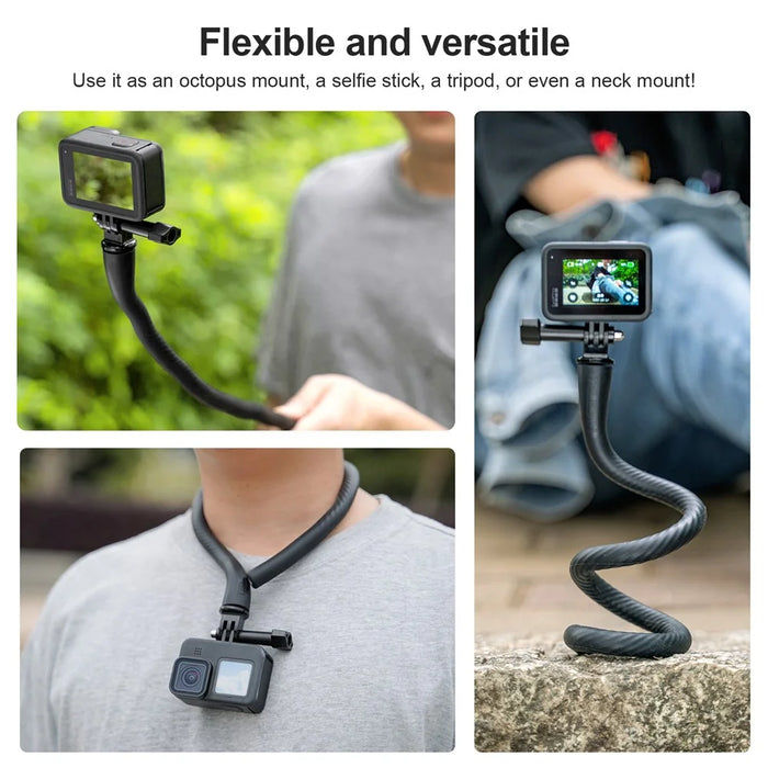TELESIN TE-FM-002 Flexible Phone Mount Adapter Holder for GoPro, DJI Action Camera Selfie Stick Phone Bracket - 6