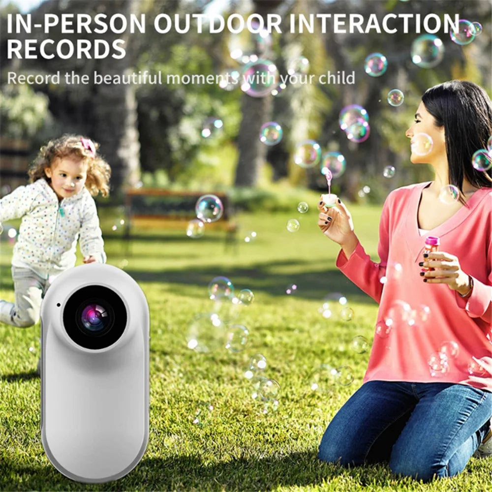 A100 Thumb Camera HD 1080P Mini Action Camera Cycling Anti-shake Magnetic Waterproof Sports Camera (No TF Card) - White - 5