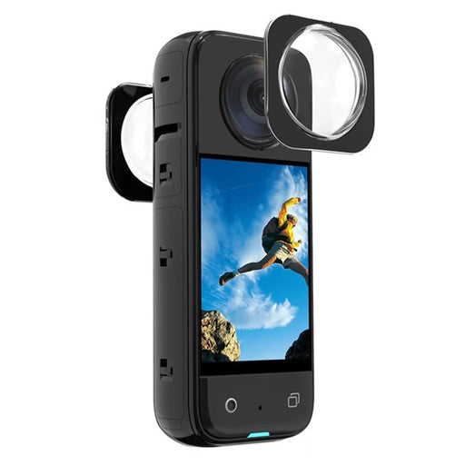 For Insta360 X3 Optical Tempered Glass Front+Back Protective Lens Cover Cap Action Camera Accessories - 1