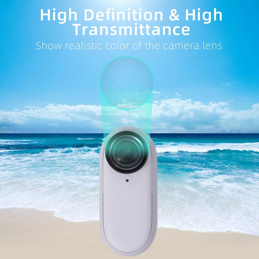SUNNYLIFE IST-GHM653 2Pcs Lens Protector for Insta360 GO 3 / GO 2 , Tempered Glass Camera Lens Guard Film - 3