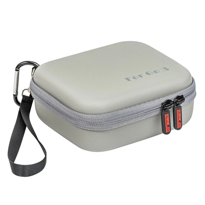STARTRC 1123807 PU Leather Storage Bag for Insta360 GO 3 Camera Carrying Case Shockproof Box Travel Handbag - Grey - 2