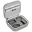 STARTRC 1123807 PU Leather Storage Bag for Insta360 GO 3 Camera Carrying Case Shockproof Box Travel Handbag - Grey - 3