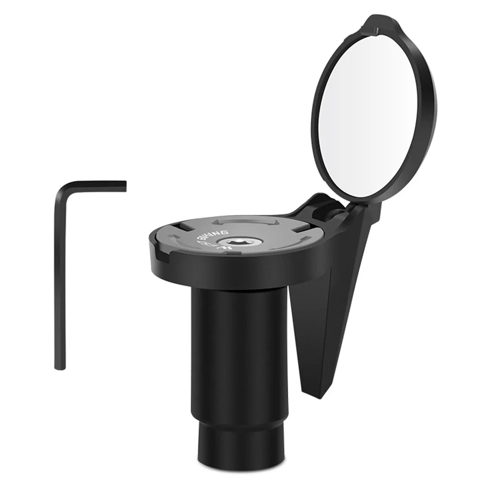 WEST BIKING YP0720044 Bicycle Rearview Mirror Adjustable Bike Handlebar Convex View Mirror - 1