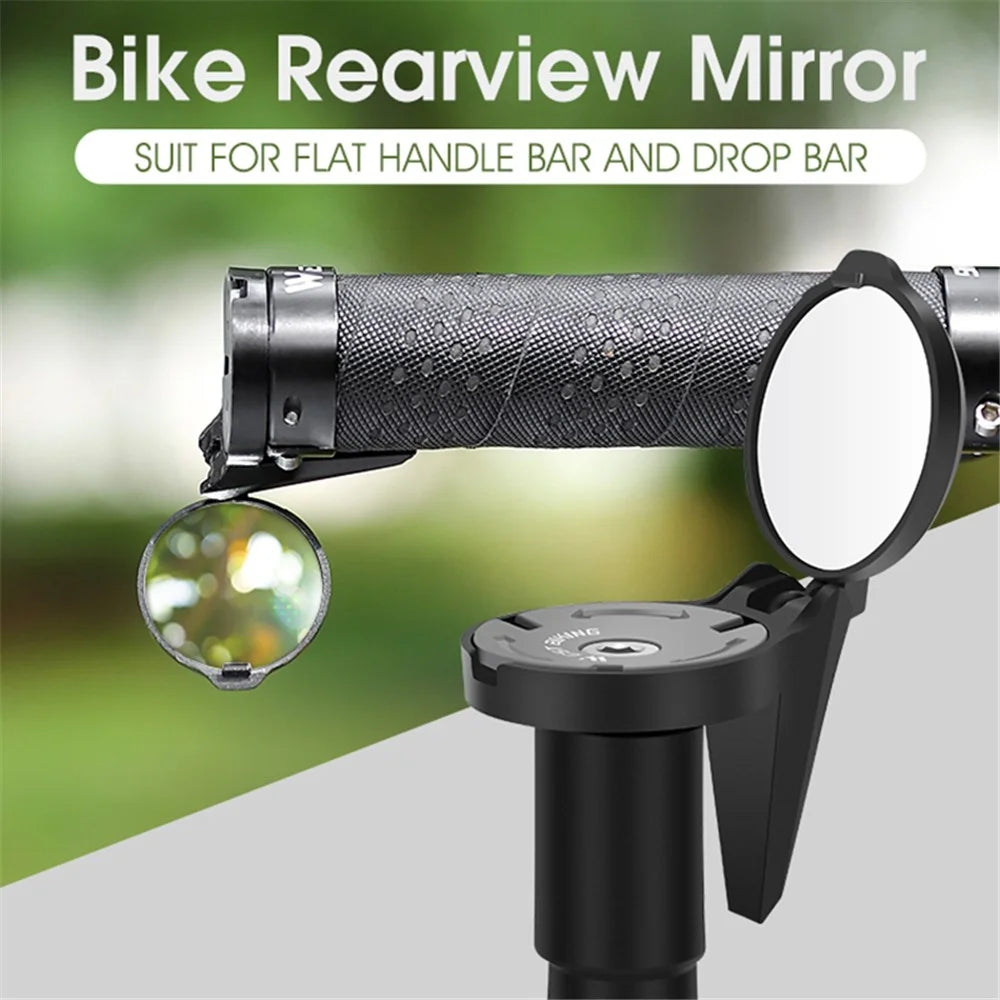 WEST BIKING YP0720044 Bicycle Rearview Mirror Adjustable Bike Handlebar Convex View Mirror - 7
