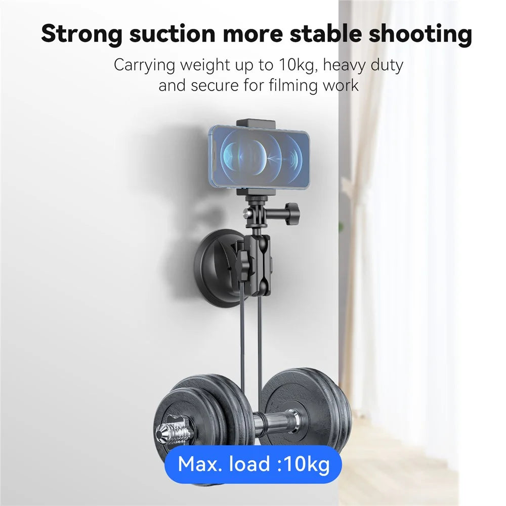 TELESIN TE-SUC-012 Action Camera Car Mount Universal Strong Suction Cup Phone Holder Set with Cell Phone Clip - 6