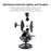 TELESIN TE-SUC-012 Action Camera Car Mount Universal Strong Suction Cup Phone Holder Set with Cell Phone Clip - 7