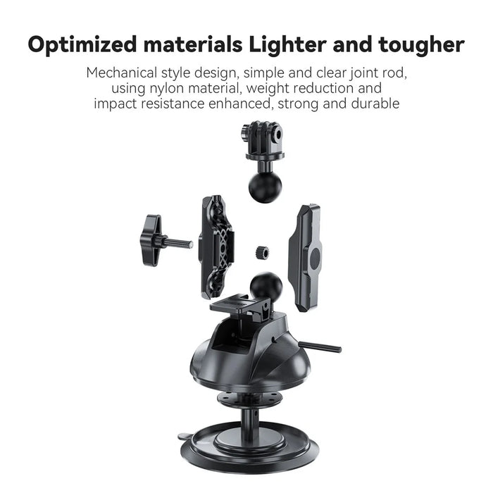 TELESIN TE-SUC-012 Action Camera Car Mount Universal Strong Suction Cup Phone Holder Set with Cell Phone Clip - 7