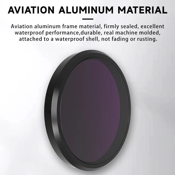 JUNESTAR JSR-1030-22 8-in-1 Lens Filters for Insta360 GO 3 Filter Set with CPL+ND8-PL+ND16-PL+ND32-PL+Streak Blue+Streak Gold+Red+Pink - 7