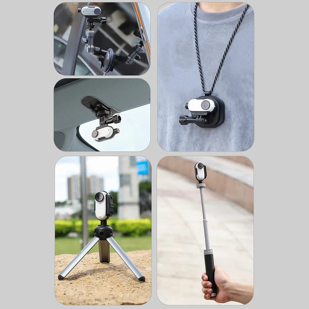 SUNNYLIFE IST-BK592 For Insta360 GO 3 Plastic Heat Dissipation Protective Frame Mount Adapter - 5