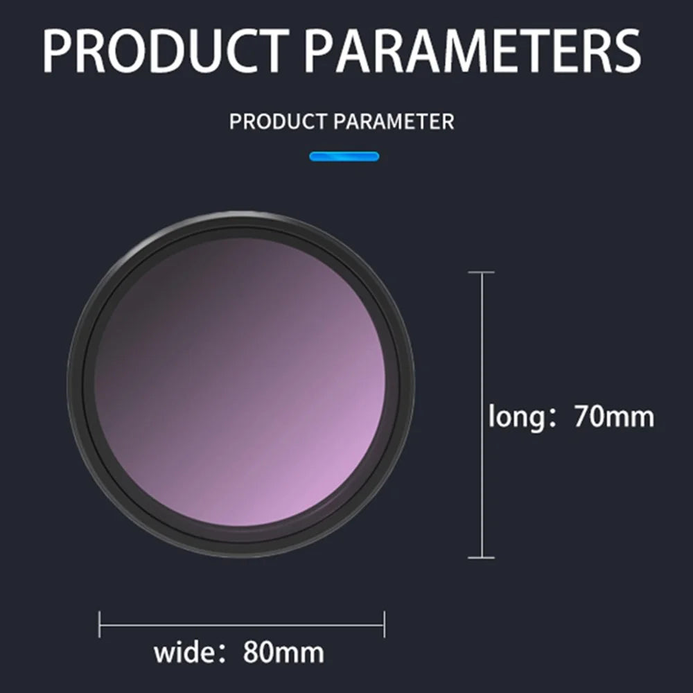 JUNESTAR JSR-1013-07 For DJI Osmo Action 4 / 3 Optical Glass ND1000 Filter Sport Camera Lens Filter - 6