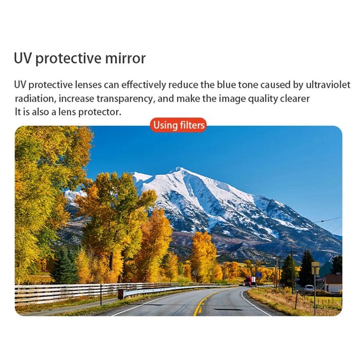 JUNESTAR JSR-1013-01 For DJI Osmo Action 4 / 3 Lens Filter Multi Coating Optical Glass MRC-UV Filter - 2