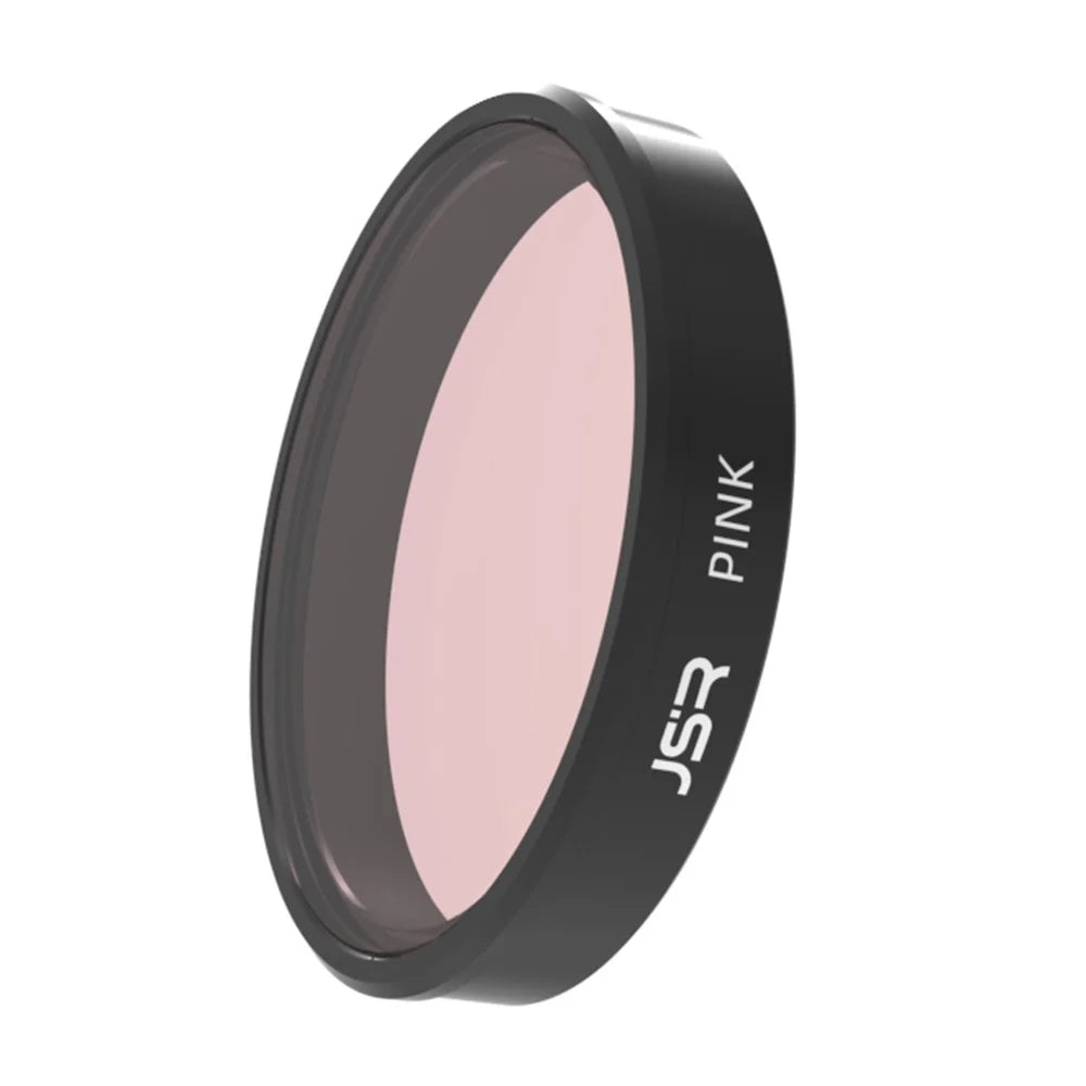 JUNESTAR JSR-103-18 Multi-Coated Waterproof Pink Filter for DJI Osmo Action 4 / 3 Oil-Resistant Diving Lens Filters - 1