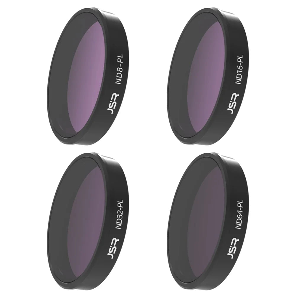 JUNESTAR JSR-1013-20 KB-4IN1 For DJI Osmo Action 4 / 3 Optical Glass Filter ND8-PL / ND16-PL / ND32-PL / ND64-PL Lens Filter - 1
