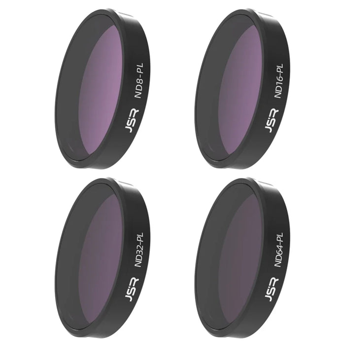 JUNESTAR JSR-1013-20 KB-4IN1 For DJI Osmo Action 4 / 3 Optical Glass Filter ND8-PL / ND16-PL / ND32-PL / ND64-PL Lens Filter - 1