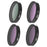JUNESTAR JSR-1013-10 KB-4IN1 For DJI Osmo Action 4 / 3 Lens Filter CPL / ND8 / ND16 / ND32 Optical Glass Multi Coated Filter - 1