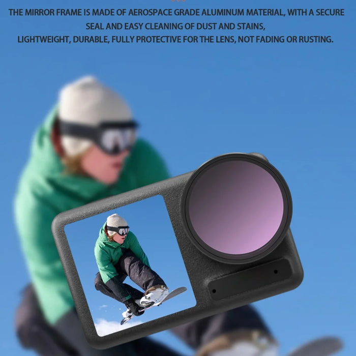 JUNESTAR JSR-1013-10 KB-4IN1 For DJI Osmo Action 4 / 3 Lens Filter CPL / ND8 / ND16 / ND32 Optical Glass Multi Coated Filter - 7