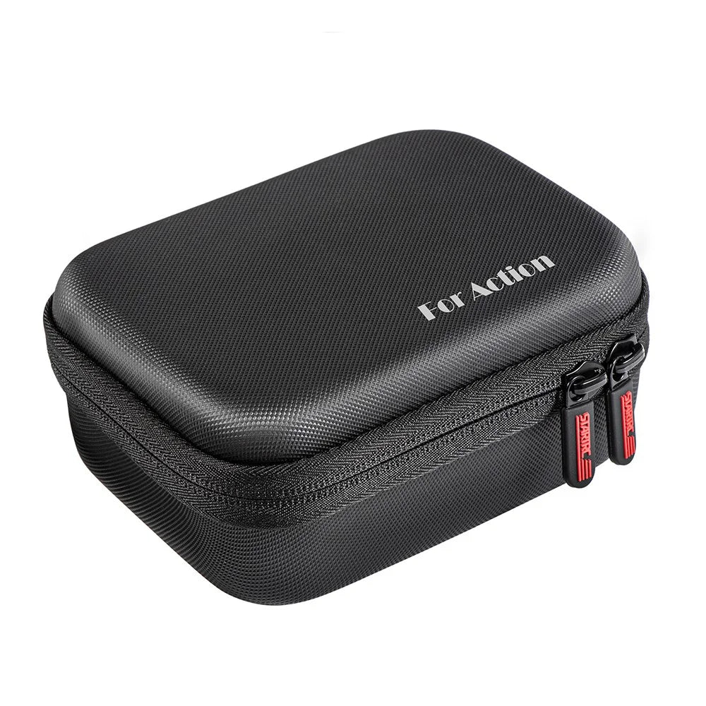 STARTRC 1126181 Storage Bag for DJI Action 4 , Hard PU Travel Box Carrying Case with Buckle+Strap - Standard Set - 3