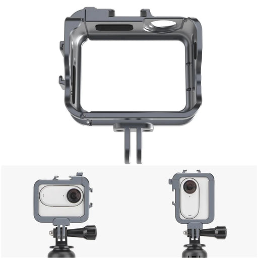 SUNNYLIFE IST-BK596 For Insta360 GO 3 Aluminum Alloy Protective Case Frame Mount Adapter Cold Shoe Bracket - 1