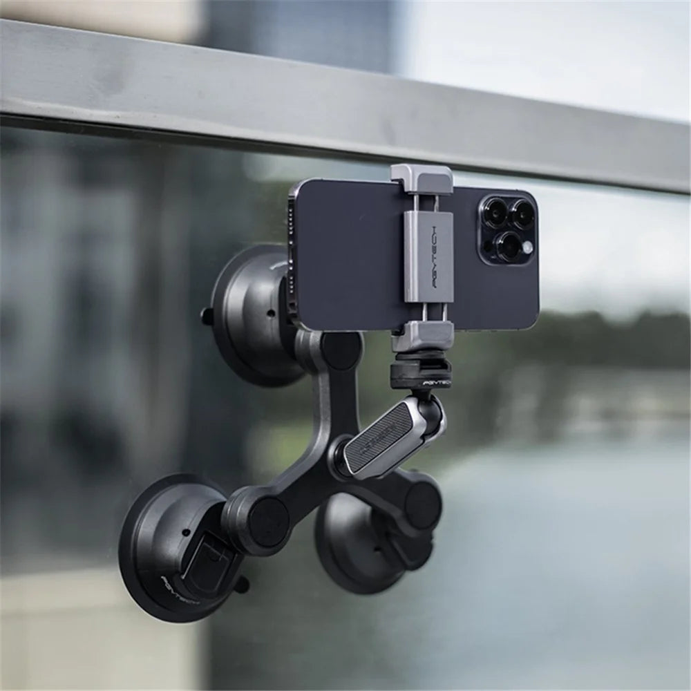 PGYTECH P-GM-224 CapLock Triple Suction Cup Bracket Mount with Ball Head for GoPro  /  Go3  /  Action 4  /  Mobile Phone - 7