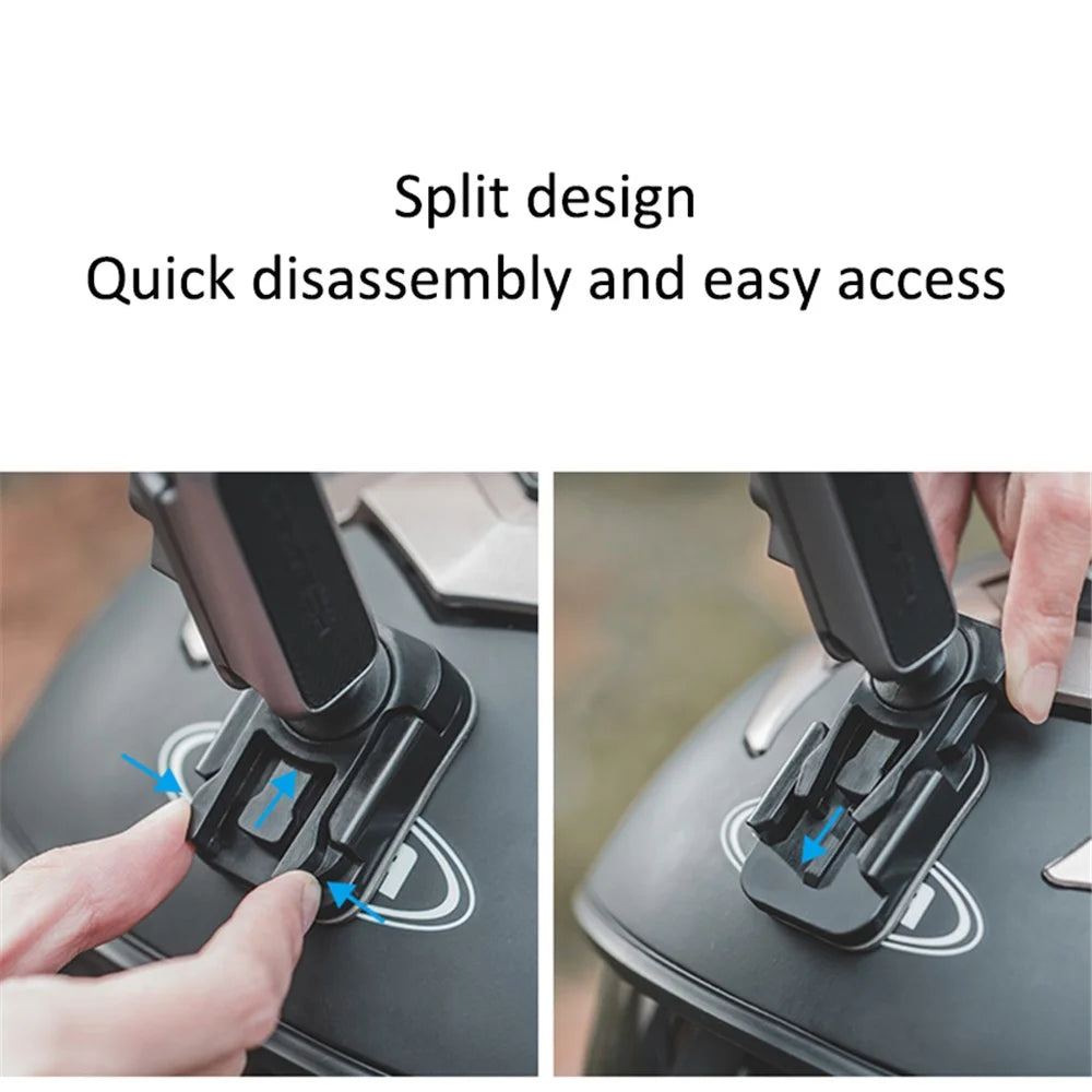 PGYTECH P-GM-225 CapLock Sports Camera Helmet Mounting Bracket Split Fixing Holder for GoPro Hero  /  DJI - 5