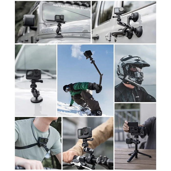 PGYTECH P-CG-141 CapLock Camera Quick Release Plate Mount Set with 1 / 4 Screw Thread for GoPro / Insta360 / DJI - 7